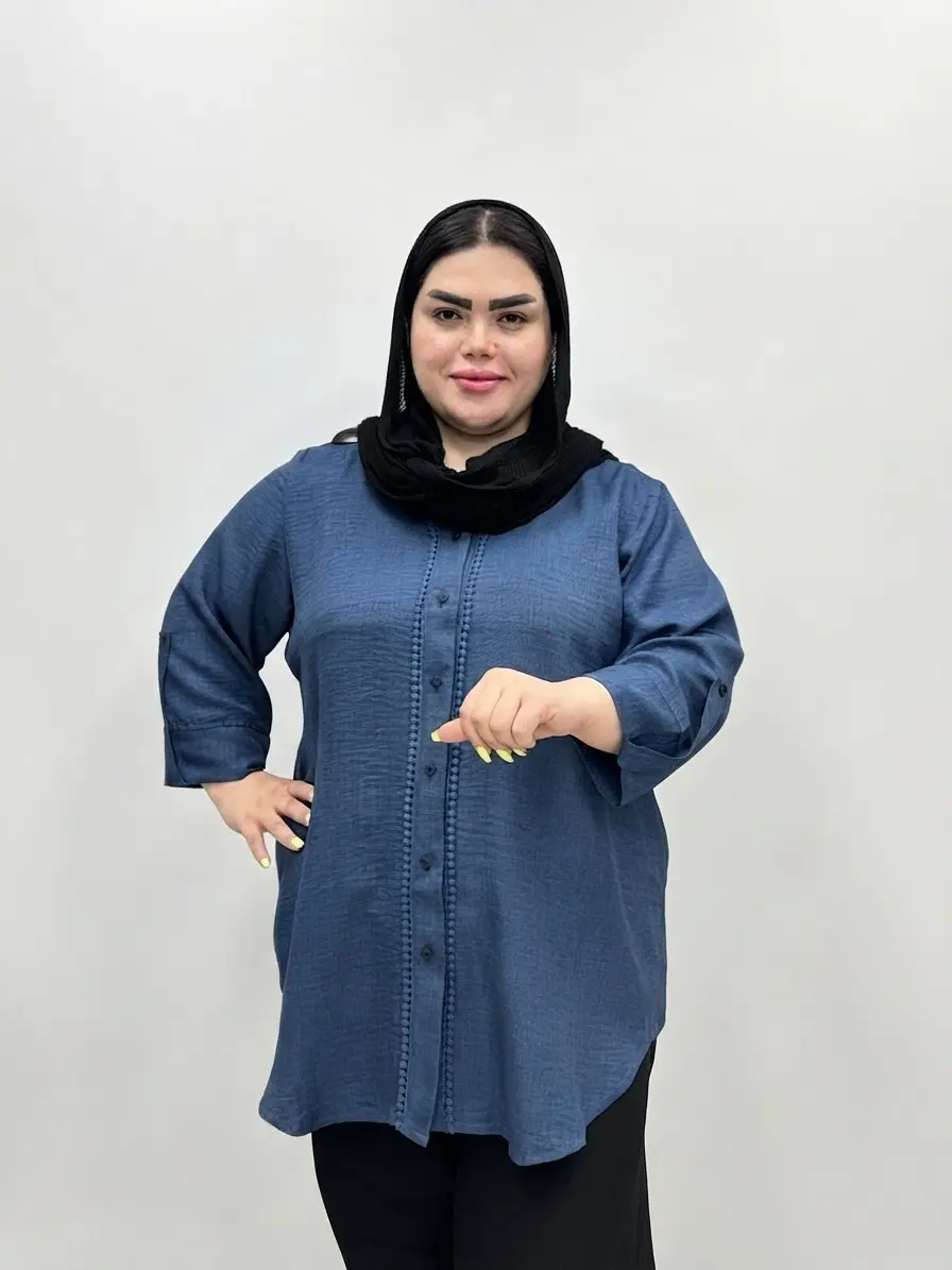 شومیز سایز بزرگ زنانه دونه عدسی